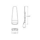 Dals Lighting LEDWALL-I-SG 7W Silver grey Wall Sconce