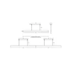 Dals Lighting LNPD48-CC-WH Boulevard Pendant 40W White Pendant