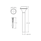Dals Lighting LPL26-CC-BK 13W 26" Black Path Light