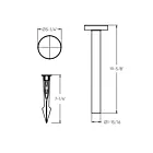 Dals Lighting LPP20-CC-BK 8W 20" Black Path Light