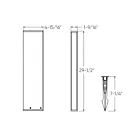 Dals Lighting LRB30-3K-BK 13W 30" Black Bollard Light