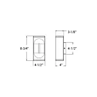 Dals Lighting LWJ08-CC-BK 10W Black Outdoor Wall Mount