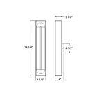 Dals Lighting LWJ24-CC-BK 45W Black Outdoor Wall Mount