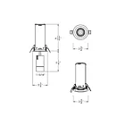 Dals Lighting MFD03-MW-CC-WH 3" White Track Head Wattage and CCT Selectable