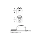 Dals Lighting MSL1-CC-BK 3W 2" Black Single Spot Recessed Light