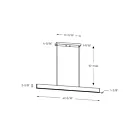 Dals Lighting MSLPD48-CC-BK Pinpoint Linear 40W Black Pendant