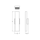 Dals Lighting MSLWALL-CC-BK 15W Black Outdoor Wall Mount