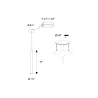 Dals Lighting PDC18-CC-BK Nova 9W Black Pendant
