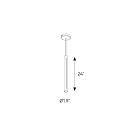 Dals Lighting PDLED120-24-WH PDLED 19W White Pendant