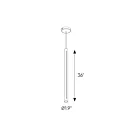 Dals Lighting PDLED120-36-BK PDLED 29W Black Pendant