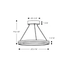 Dals Lighting PDR14-CC-BG Eclipse 25W Black and Gold Pendant