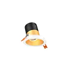 Dals Lighting RC03-CC-60-SLGD-TWH 3" Gold Recessed Light Wattage and CCT Selectable