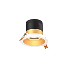 Dals Lighting RC04-CC-60-RGGD-TWH 4" Gold Recessed Light Wattage and CCT Selectable