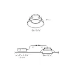 Dals Lighting RGM6-CC-BK 20W 6" Black Gimbal Recessed Light