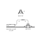 Dals Lighting RGR1-CC-WH 6W 1" White Regressed Downlight