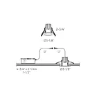 Dals Lighting RGR2-CC-WH 8W 2" White Recessed Light