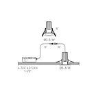 Dals Lighting RGR2HP-CC-BK 15W 2" Black Regressed Gimbal Recessed Light