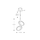 Dals Lighting RRPD2-CC-BK Olympia Two 12W Black Pendant