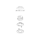 Dals Lighting RTJB4-3K-WH 9W White 4" LED Recessed Light 3000K