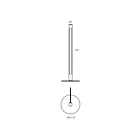 Dals Lighting SM-STTL20-BK 7W 20" Black Table Lamp