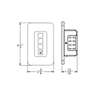 Dals Lighting SM-WLCT 4.5" Smart Wall Controller