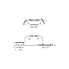 Dals Lighting SPN6-CC-3T 14W Multi-Trims 6" LED Recessed Light CCT Selectable
