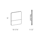 Dals Lighting SQS10-3K-BK 13W Black Wall Sconce