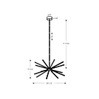 Dals Lighting STRPD-3K-WH Stellar Pendant 33W White Pendant