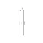 Dals Lighting SWS60-CC-BK 50W Black LED Outdoor Wall Mount