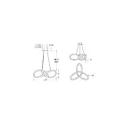 Dals Lighting TWPD-CC-BK 84W Black Pendant
