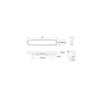 Dals Lighting VAO24-CC-GD 31W Gold LED Vanity Light