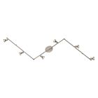 Eglo 200396A 300W Satin Nickel and Chrome Halogen Adjustable Track Light