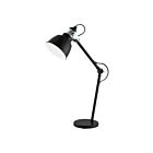 Eglo Thornford 203516A Black and Chrome 1-Light 60W Table Lamp