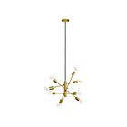Eglo Gradoli 203795A 8-Lights 480 Watt Brushed Gold Pendant