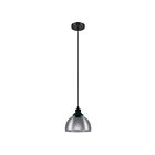 Eglo Beleser 204239A 1-Light 60 Watt Black Pendant