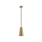 Eglo Pratella 204364A 1-Light 60 Watt Brushed Gold Pendant