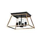 Eglo Paulino 204599A 4-Lights Gold and Black Ceiling Light