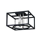 Eglo Mundazo 204602A 4-Lights Black and Chrome Ceiling Light