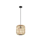 Eglo Bordesley 43216A 1-Light 60 Watt Black Pendant