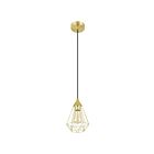 Eglo Tarbes 43681A 1-Light 15 Watt Brushed Brass Pendant