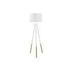 Eglo 49156A Bidford 1-Light 60W Brown and White Floor Lamp