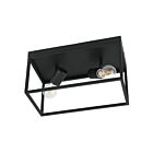 Eglo Silentina 98332A 2-Lights Black Ceiling Light