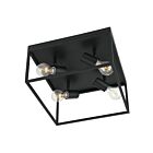 Eglo Silentina 98334A 4-Lights Black Ceiling Light