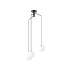 Eglo Mantunalle 99368A 3-Lights 120 Watt Black Pendant