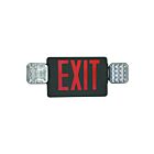Eiko EXIT-EM-R-BK Exit Sign Red with Emergency Light