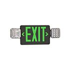 Eiko EXIT-EM-G-BK Exit Sign Green with Emergency Light