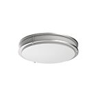 Eiko Ages FMAGE12-120-16W-8CCT5-120DT-SL Silver 16W LED Flush Mount CCT Selectable