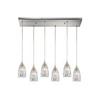 ELK Home Kersey Configurable 10458-6RC Satin Nickel 6 Lights 360W Multi Pendant