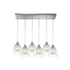 ELK Home Layers Configurable 10464-6RC Satin Nickel 6 Lights 360W Multi Pendant