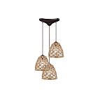 ELK Home Coastal Inlet Configurable 10709-3 Oil Rubbed Bronze 3 Lights 180W Multi Pendant